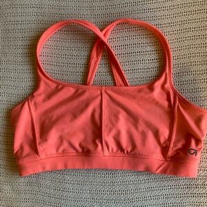 Coral Pink Used Sports Bra Size L/XL